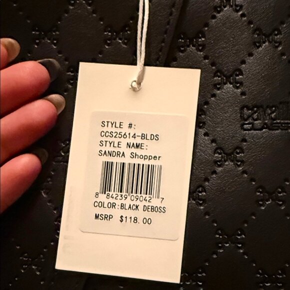 Cavalli Class Extra Large Tote with Embossed Logo on the bag - Picture 3 of 4